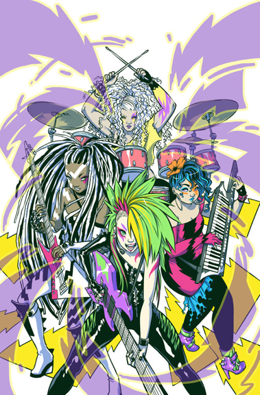 Jem and The Holograms #2 cover by Ross Campbell
