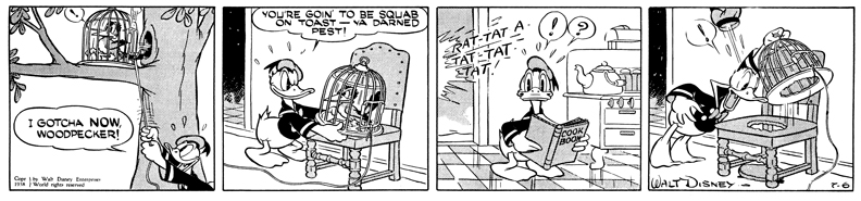 A strip with a Carl Barks plot. © 2015 Disney Enterprises, Inc. 