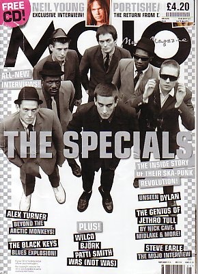Mojo cover with one of Roger's favorite bands. Guess who chose this illo!