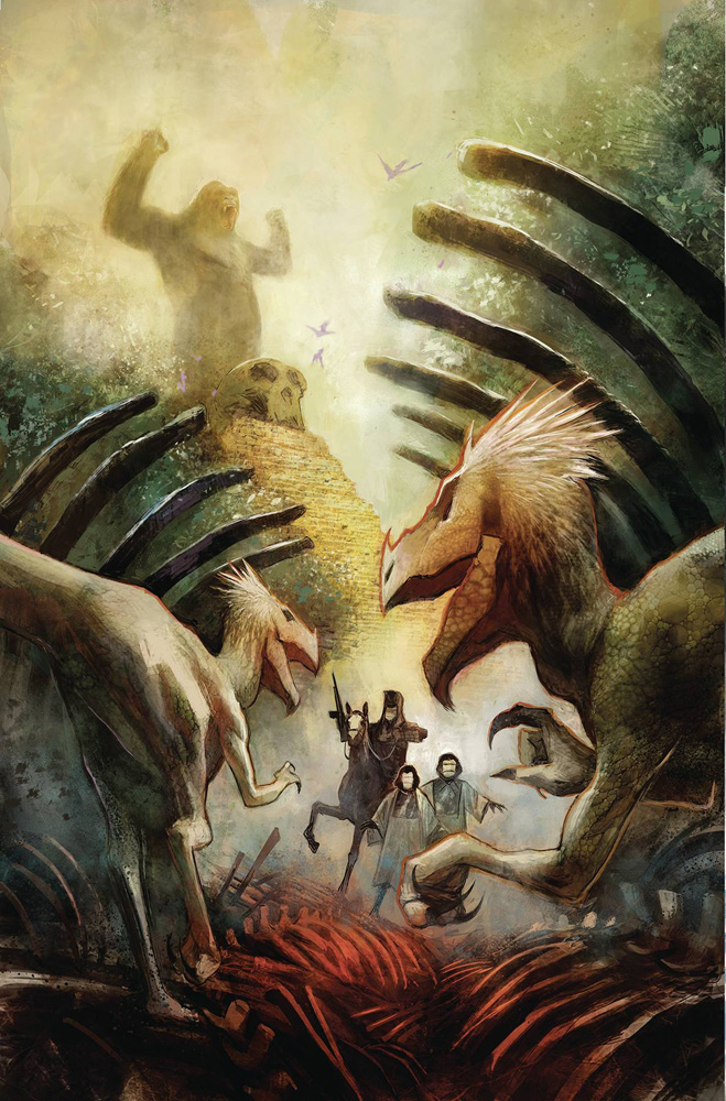 Kong on the Planet of the Apes #2 cover by Mike Huddleston