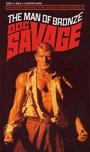 Doc Savage: Man Of Bronze Bantam Books Cover By James Bama